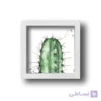تابلو کاکتوس تکنیک آبرنگ
