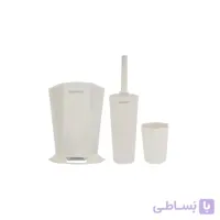 ست سرویس بهداشتی همارا مدل Simple صورتی روشن ا Homara Simple Toilet Set