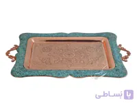 سینی فیروزه کوبی مستطیل