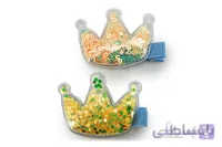 گل سر آکواریومی بچه‌گانه طرح تاج(پک دوعددی)