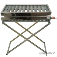کباب پز10شعله باپایه متحرک کاکوتی