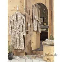 ست حوله 8 تکه دانتلا طرح شال دسن SHAL desen کد2