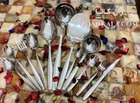 سرویس قاشق چنگال یونیک طرح ماینز ساده 130 پارچه
