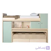 تخت دو طبقه آوا بدون کمد فوقانی