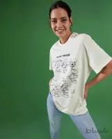 تی شرت اورسایز میکی موس زنانه دفکتو
