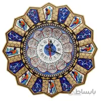 ساعت دیواری خاتم کاری مدل خورشیدی کد 275
