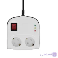 چند راهی برق آنالوگ ارت دار 2 خانه 1.8 متری با کلید پارت الکتریک مدل Part