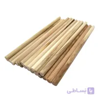 میله چوبی هنری صنوبر قطر 6 طول 140 میلی‌متر طرح آتشین بسته 21 عددی