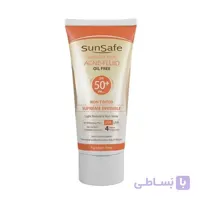 ضد آفتاب فاقد چربی سان سیف مدل آکنه فلوئید 50+ SPF ا ACNE_FLUID_sunsafe