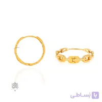 گوشواره حلقه ای طلا طرح دیوید یورمن کد CE432