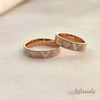 حلقه ست love (دو رنگ رز گلد)