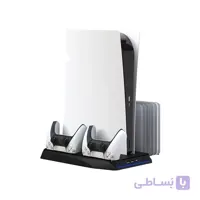 پایه خنک کننده بازی و شارژر چندمنظوره پورودو Porodo Multi-Fanction Cooling and Charghing HUB PDX114-WH