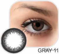 لنز رنگی گلامور سری خاکستری gray 11