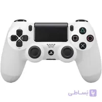 دسته بازی بی سیم مدل Dualshock 4 White سفید مناسب برای PS4 اصلی امریکا