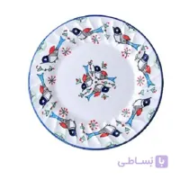 بشقاب چینی طرح مرغی رنگی مدل خورشت خوری بسته 6 عددی