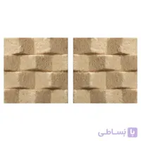 دیوارپوش تندیس و پیکره شهریار مدل آمای کد W1010-25 بسته 2 عددی