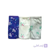شورت نخی زنانه ترک INCI طرح دار بسته 3 عددی کد und1008
