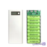 کیس پاوربانک 8 باتری مدل S8 با ورودی Micro – Type-C و دو خروجی USB