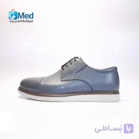 کفش چرم مردانه پاتکان طب مدل Mounth – رنگ طوسی