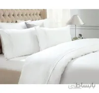 سرویس کاور لحاف دو نفره کینگ سایز مادام کوکو Eleta سفید / نقره ای