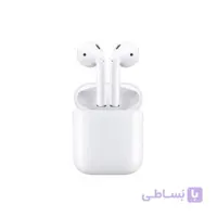 هدفون اپل مدل AirPod 2 همراه با محفظه شارژ
