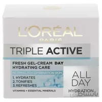 ژل کرمی آبرسان لورآل مدل Triple Active حجم 50 میل