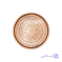 سینی گرد مسی طرح کرمان متوسط