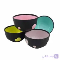 کاسه خالدار ست 4 عددی
