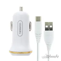 شارژر فندکی ترانیو مدل C11 به همراه کابل تبدیل MicroUSB طول 1 متر