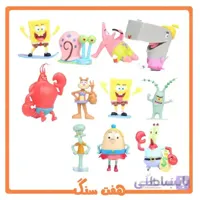 فیگور باب اسفنجی مجموعه 12 عددی بزرگ Sponge Bob Figure