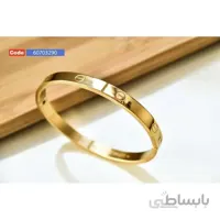 النگوی دستبندی بلغاری استیل (طلایی)