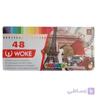مداد رنگی 48 رنگ ووک طرح ماشین