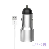 شارژر فندکی یوکی مدل PC4+کابل USB