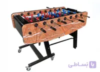 فوتبالدستی کف شیشه کله فلزی کلاسیک مدل f119 پایه تاشو رنگی