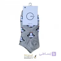 جوراب مچی فانتزی دخترانه مرسین طرح پنگوئن