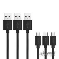کابل Micro USB AUKEY Micro USB 4ft x 3 Pack Android USB به کابل Micro USB با سرعت بالا همگام سازی USB 2.0 و کابل شارژ برای Samsung Galaxy S7 S6 Edge ، Kindle ، Huawei ، HTC ، سونی ، موتورولا ، نوکیا ، تبلت - سیاه