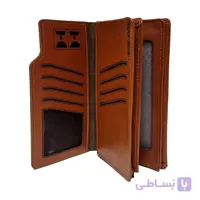 کیف پول جاموبایل دار چرم طبیعی – کد JM02