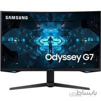 مانیتور Samsung Odyssey 27 inch G7 ا Samsung Odyssey 27 inch G7 1000R Curved Gaming Monitor (LC27G75TQSMXUE) - 1440p QHD 240Hz 1ms G sync QLED HDR600