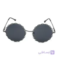 عینک آفتابی دخترانه بچه گانه گرد شیشه دودی