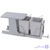 سطل زباله مدل 815 دو مخزنه کوچک درب بازشو آدلان