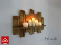 جاشمعی دیواری ا جاشمعی چوبی از جنس چوب درختان میوه یا جنگلی
