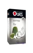 کاندوم خاردار اورز OURS مدل Dotted بسته 12 عددی