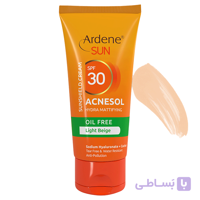 کرم ضدآفتاب فاقد چربی Acnesol مناسب پوست چرب و آکنه آردن سان 50 میلی لیتر