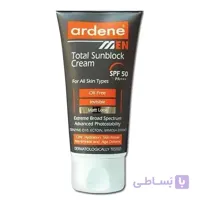 کرم ضد آفتاب آقایان آردن مدل Total SPF50 وزن 50 گرم ا Ardene Total Sunblock Cream SPF50 For Men 50g