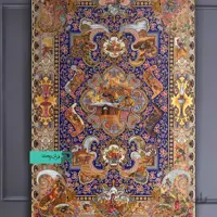 قالیچه با طرح سنتی لیلی و مجنون
