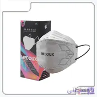ماسک 5 لایه مداکس فست مدل 3D نقره ای بند مشکی بسته 25عددی