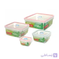سرویس 8 پارچه فریزری مربع کوتاه هوم کت کد 3492