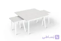 میز جلو مبلی و عسلی مربع