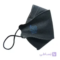 ماسک سه بعدی رسپی نانو N99 مشکی جعبه 25 عددی