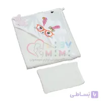 سرویس حوله دوتیکه bi baby چاپی عروسکی